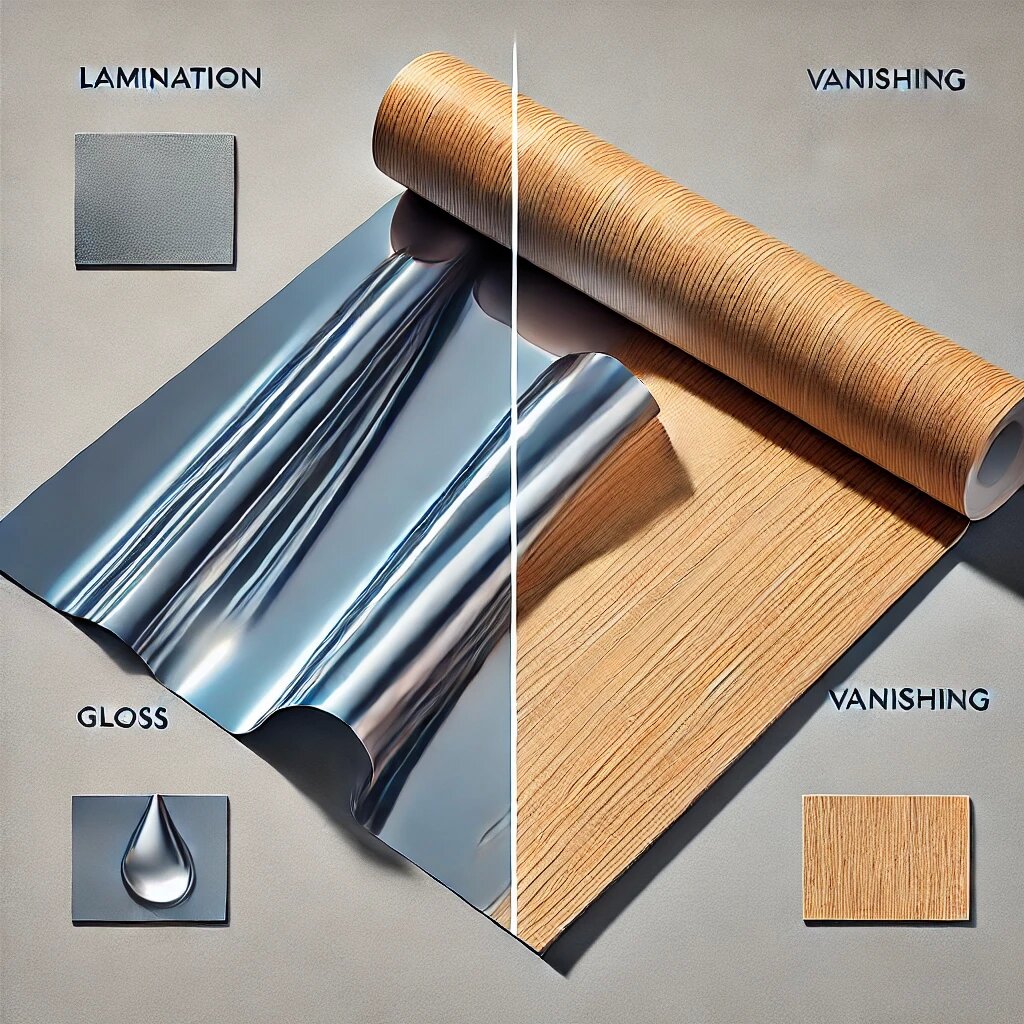 Printing Knowledge Sharing: the difference between lamination and varnishing